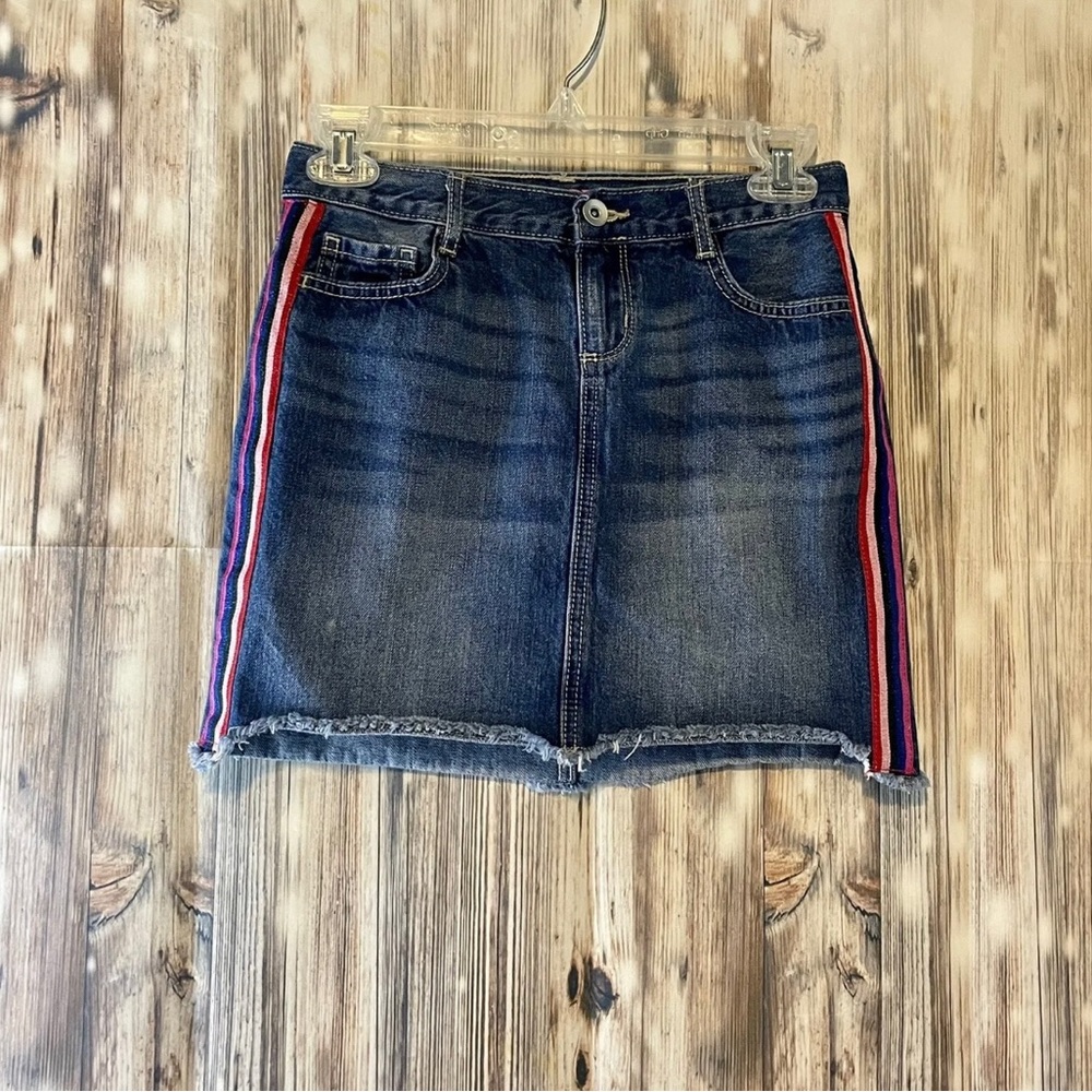 Childrens Place Girls Denim Blue Jean Skirt Size 10